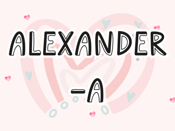 Alexander a: A Fluid Handwritten Font for Modern Web Design