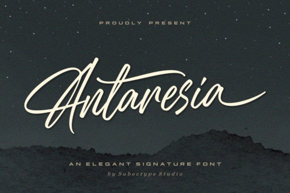 Antaresia: A Handwritten Font for Brand Identity