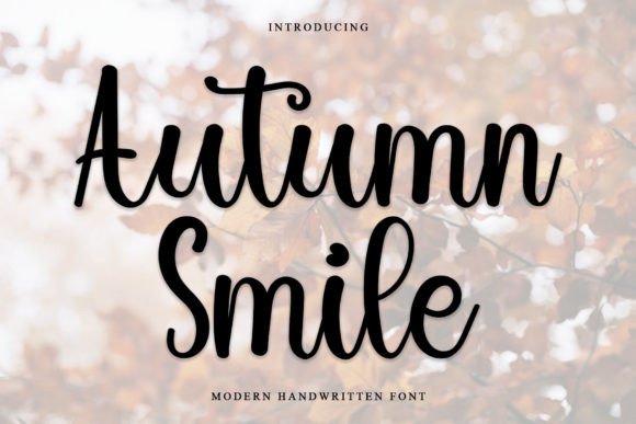 Autumn Smile: A Warm Script Font for Marketers