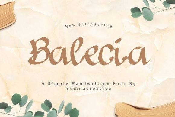 Balecia: The Elegant Handwritten Font for Crafters