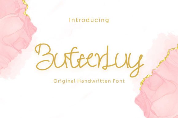 Butterluy: A Playful Script Font for Editorial Design