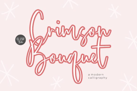 Crimson Bouquet Font for Crafters