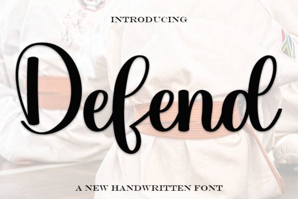 Defend: A Handwritten Typeface for Editorial Design