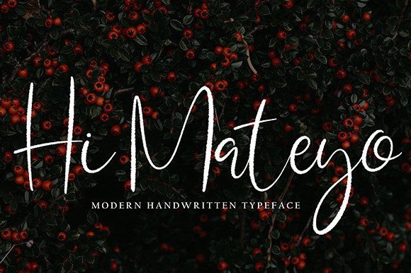 Hi Mateyo: A Fluid Handwritten Font for Web Design