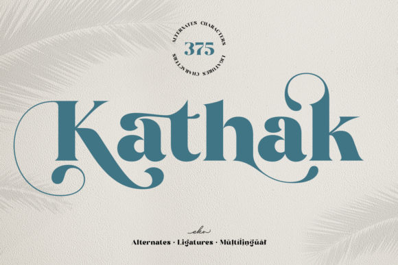 Kathak: A Refined Serif Typeface for Editorial Design
