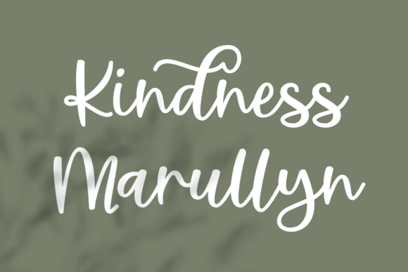 Kindness Marullyn: A Script Font for Digital Design