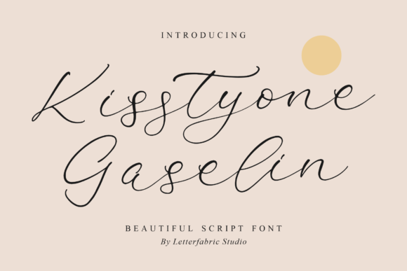 Kisstyone Gaselin: A Graceful Handwritten Typeface