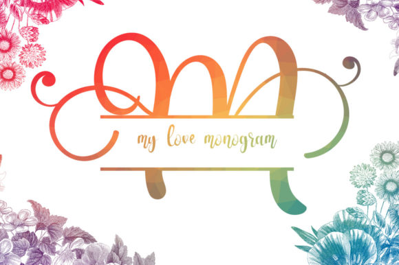 My Love Monogram: A Refined Decorative Font for Editorial Design