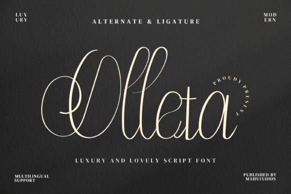 Olleta: A Handwritten Font for Elegant Branding