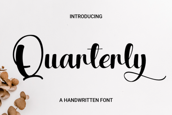 Quarterly: A Handwritten Font for Editorial Design