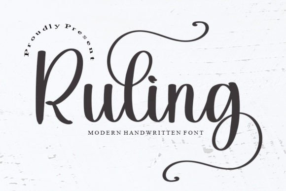 Ruling: A Handwritten Font for Editorial Design