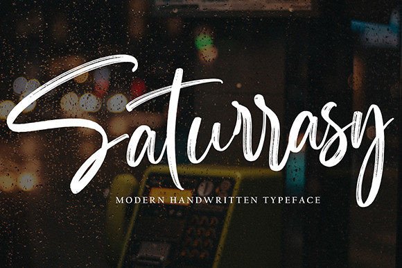 Saturrasy: A Timeless Handwritten Font for Editorial Design