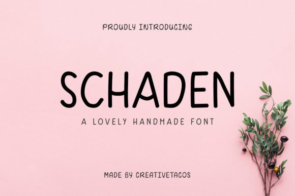 Schaden: A Handwritten Font for Authentic Branding