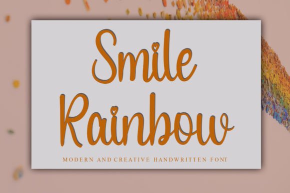 Smile Rainbow: A Handwritten Font for Crafters