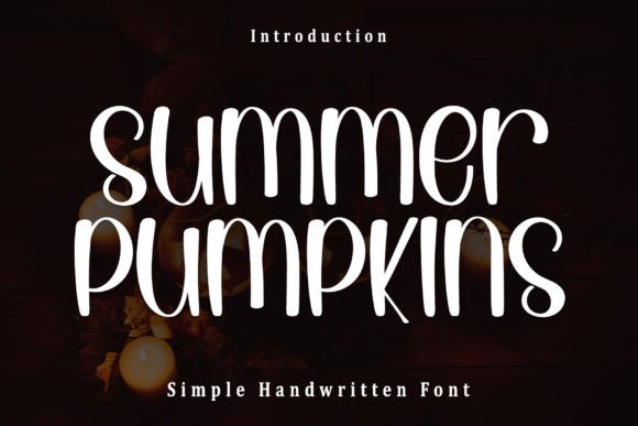 Summer Pumpkins Font for Handmade Makers