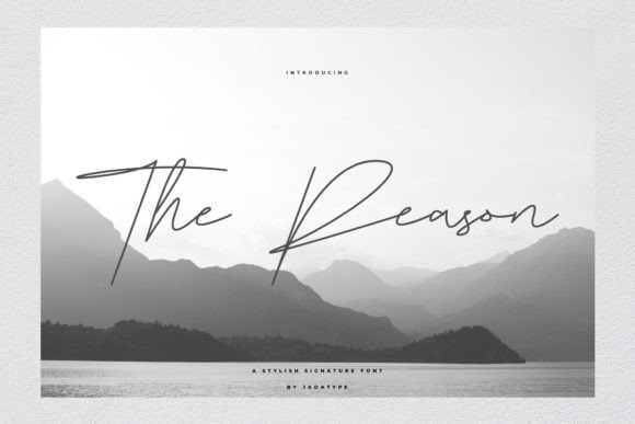 The Reason: A Handwritten Font for Editorial Design